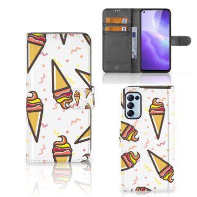 OPPO Find X3 Lite | Book Cover | Icecream