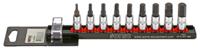 Bitdopset 1/4", inbus 9-dlg. op rail 100904