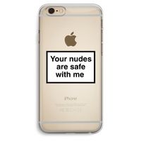 Safe with me: iPhone 6 Plus / 6S Plus Transparant Hoesje
