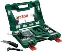 Bosch Accessoires v-line boren en bits met klapmes, magneetstaaf en haakse schroevendraaier 68-delig - 2607017191