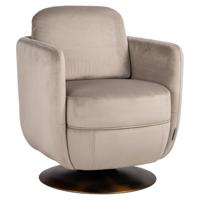 Draaifauteuil Turner khaki velvet brandvertragend