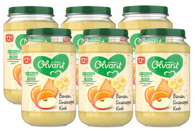 Olvarit 12m+ Banaan Sinaasappel Koek