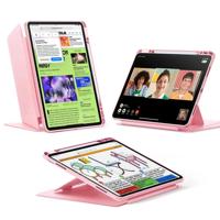 iPad Air 13" (2025) Flip Magnetic Case with Pencil Holder - Pink