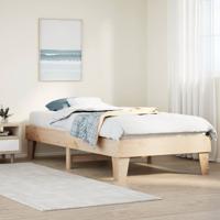Bedframe zonder matras massief grenenhout 75x190 cm