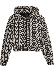 Marc Jacobs hoodie crop Monogram - Noir