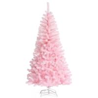 150 cm Roze Kerstboom Kunstmatige Kerstboom met Kleurrijke Glitters Dromerige Spar-Achtige Kerstmis voor Binnen of Buiten Vakantie Decoratie
