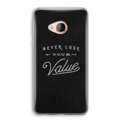 Never lose your value: HTC U Play Transparant Hoesje