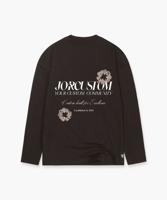 Jorcustom Flowers Longsleeve T-Shirt Heren Bruin - Maat S - Kleur: Bruin | Soccerfanshop