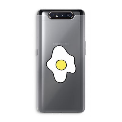 Spiegelei: Samsung Galaxy A80 Transparant Hoesje