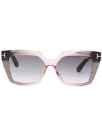 TOM FORD Eyewear lunettes de soleil Winona à monture papillon - Tons neutres - thumbnail