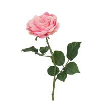 Engelse Tuinroos Kunsttak 56cm Roze