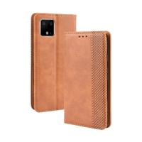 Magnetic Buckle Retro Crazy Horse Texture Horizontal Flip Leather Case for Google Pixel 4 with Holder & Card Slots & Photo Frame(Brown)