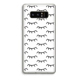 Wimpers: Samsung Galaxy Note 8 Transparant Hoesje