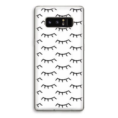 Wimpers: Samsung Galaxy Note 8 Transparant Hoesje