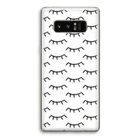 Wimpers: Samsung Galaxy Note 8 Transparant Hoesje