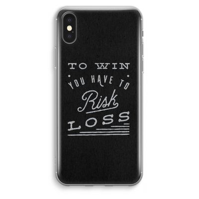 Risk loss: iPhone XS Max Transparant Hoesje