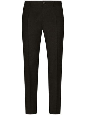 Dolce & Gabbana pantalon de costume à plis marqués - Noir
