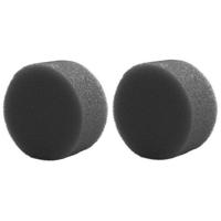 Ecologisch grimeer sponsje - 2x - rond - antraciet - Natuurlijk make up sponsje - Grimeersponsje