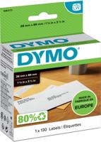 Dymo duurzame etiketten LabelWriter ft 28 x 89 mm, 130 etiketten