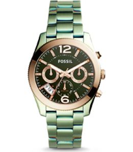 Horlogeband Fossil ES4328 Roestvrij staal (RVS) Groen 20mm