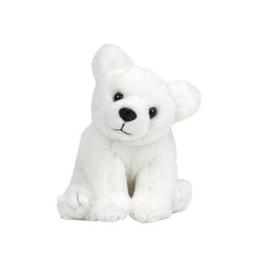 Nature Planet pluche IJsbeer puppy knuffel - 12 cm - Dieren speelgoed knuffels cadeau - Pooldieren