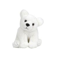 Nature Planet pluche IJsbeer puppy knuffel - 12 cm - Dieren speelgoed knuffels cadeau - Pooldieren - thumbnail