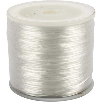 Creativ Company Elastisch koord, plat, dikte 1 mm, 100 m/ 1 rol