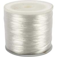 Creativ Company Elastisch koord, plat, dikte 1 mm, 100 m/ 1 rol