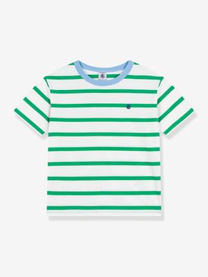 Gestreept t-shirt van PETIT BATEAU voor kinderen wit