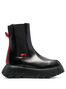 Love Moschino bottines à patch logo - Noir