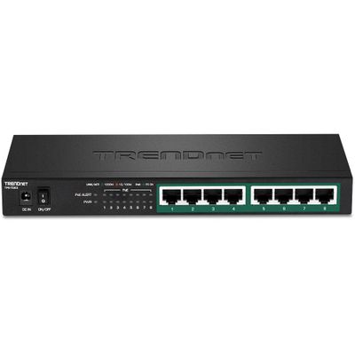 Trendnet TPE-TG83 netwerk-switch Unmanaged Gigabit Ethernet (10/100/1000) Power over Ethernet (PoE) Zwart Trendnet TPE-TG83 netwerk-switch Unmanaged Gigabit Ethernet (10/100/1000) Power over Ethernet (PoE) Zwart