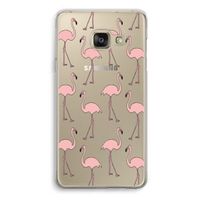 Anything Flamingoes: Samsung A3 (2017) Transparant Hoesje