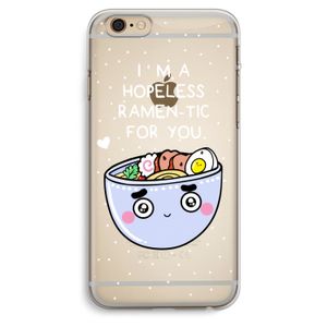 I'm A Hopeless Ramen-Tic For You: iPhone 6 Plus / 6S Plus Transparant Hoesje