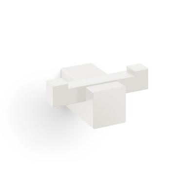 Zack Carvo Handdoekhaak - 7x3cm - dubbel - wit 40814