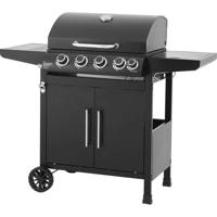 Gasbarbecue - Paarl - 4 branders - Hoofdkookoppervlak: 60 x 42 cm - Warmhoudrek - Staal
