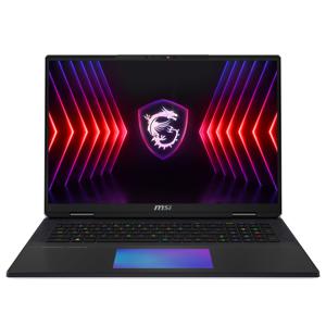 MSI Titan 18 HX A14VIG-041NL Laptop 45,7 cm (18") UHD+ Intel® Core™ i9 i9-14900HX 128 GB DDR5-SDRAM 4 TB SSD NVIDIA GeForce RTX 4090 Wi-Fi 7 (802.11be) Windows 11 Pro Zwart