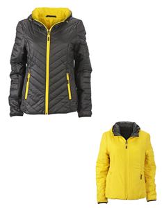 James & Nicholson JN1091 Ladies´ Lightweight Jacket - /Black/Yellow - XXL