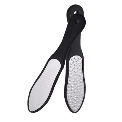 Roestvrijstalen dubbelzijdige dode huid bestand rasp pedicure scrub manicure tool