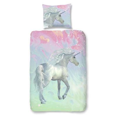 Dekbedovertrek Katoen Sweet Unicorn Dieren 140x200 Cm Verkoelend Good Morning - Dekbed-Discounter.nl