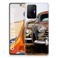 Xiaomi 11T | 11T Pro | Siliconen hoesje | met foto Vintage Auto