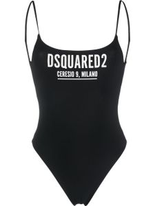 DSQUARED2 maillot de bain à logo imprimé - Noir