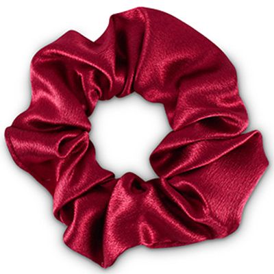 scrunchie Zijde Amarena red
