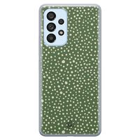 Samsung Galaxy A33 siliconen hoesje - Green dots Samsung Galaxy A33 siliconen hoesje - Green dots