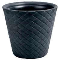Prosperplast Bloempot Matuba - antraciet - rotan - 12L - 30 cm - kunststof
