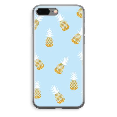 Ananasjes: iPhone 8 Plus Transparant Hoesje