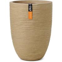 Elegante lage vaas - CAPI EUROPE - Rib NL - 34 x 46 cm - Beige