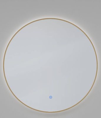 Saqu Cerchio ronde spiegel met LED verlichting Ø60cm geborsteld messing