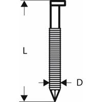 D-kopstripnagel SN34DK 50RG, 2,8 mm, 50 mm, verzinkt, gegroefd 3000 stuk(s) Bosch Accessories 2608200019 Afm. (l x b) 50 mm x 2.8 mm