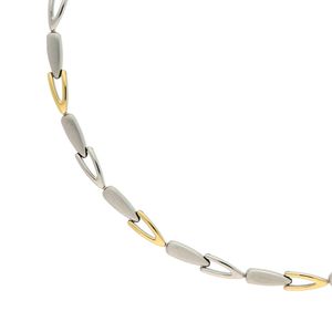 Boccia 08039-02 Ketting titanium zilver- en goudkleurig 45 cm