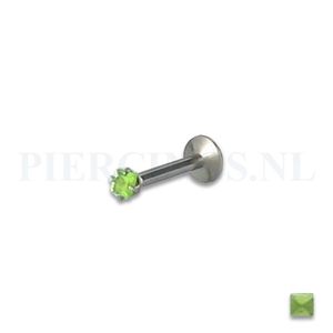 Labret 1.2 mm diamant groen